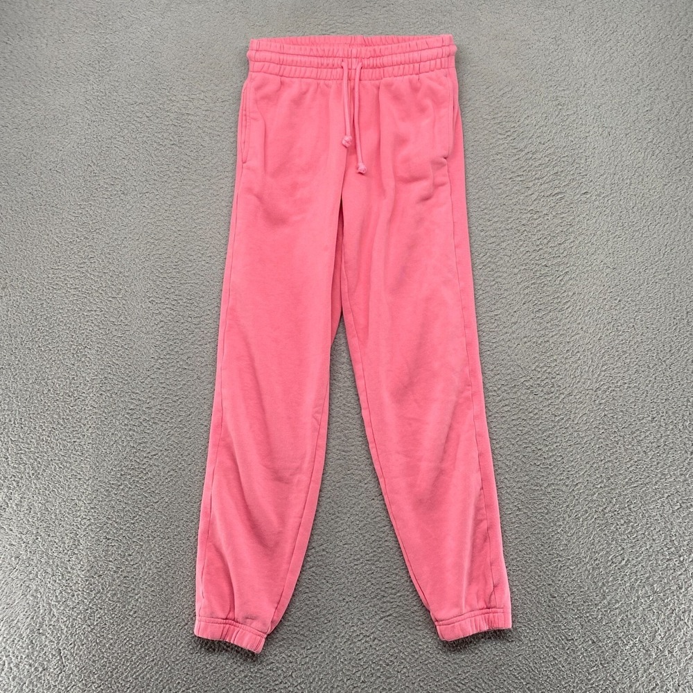 Tna Joggers Womens XS Airy‎ AF Fleece Lounge Pink Barbie Aritzia Sweats Pockets